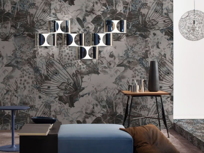 NEST - Panoramic wallpaper with floral pattern _ Inkiostro Bianco